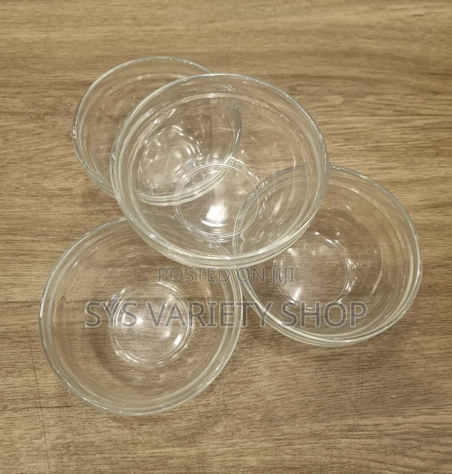 4x Glass Dessert Bowl