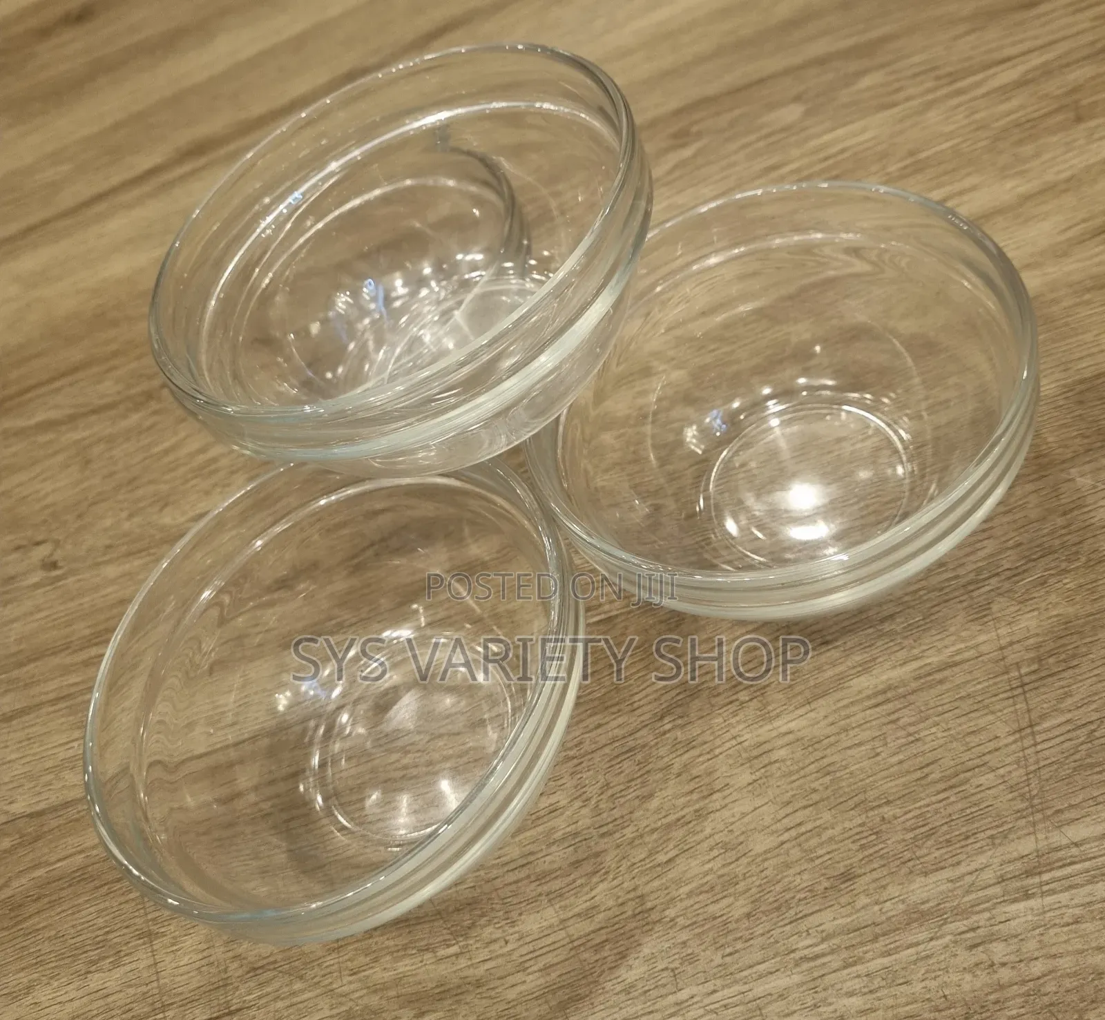 4x Glass Dessert Bowl