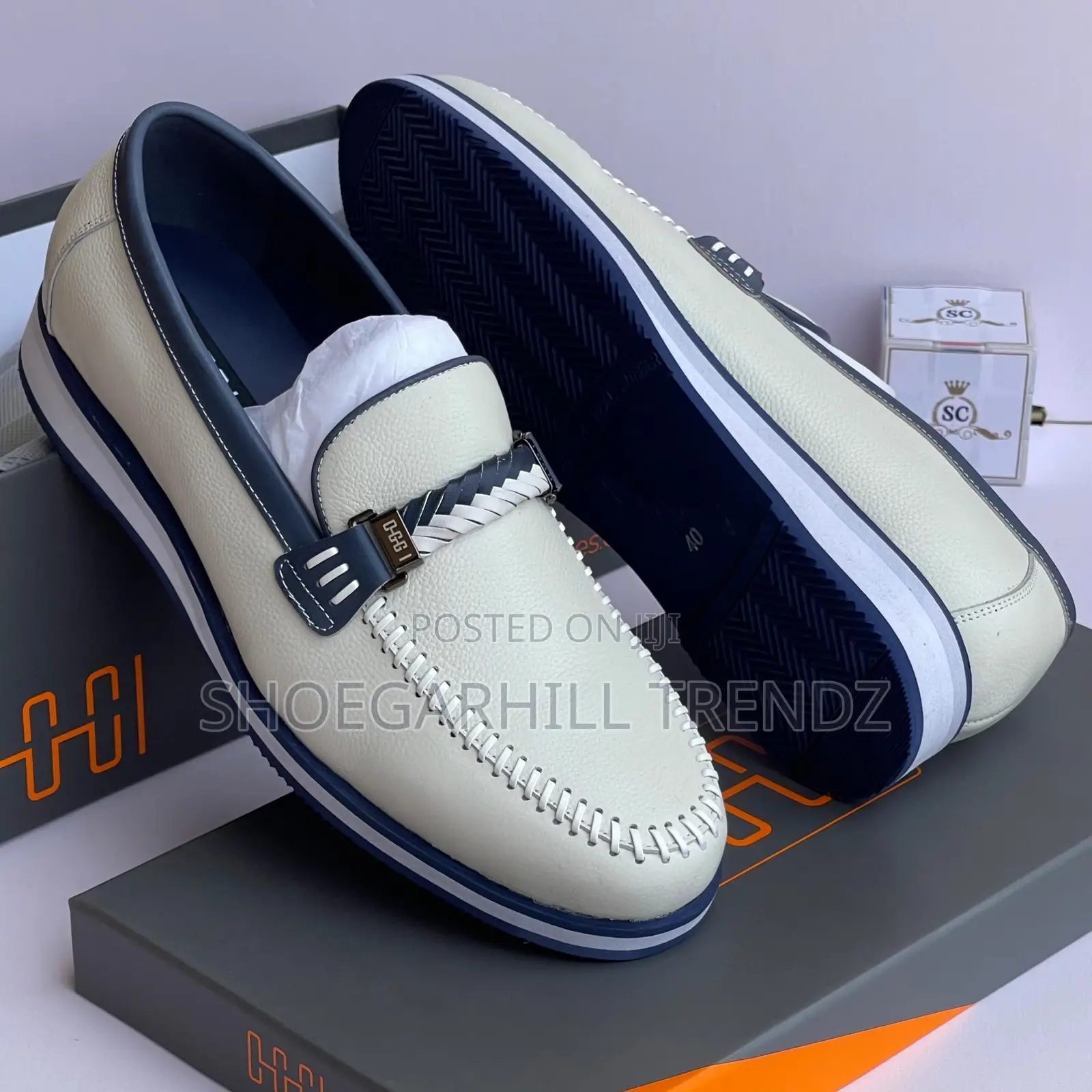 Men's Quality Loafers Available in Black and White
