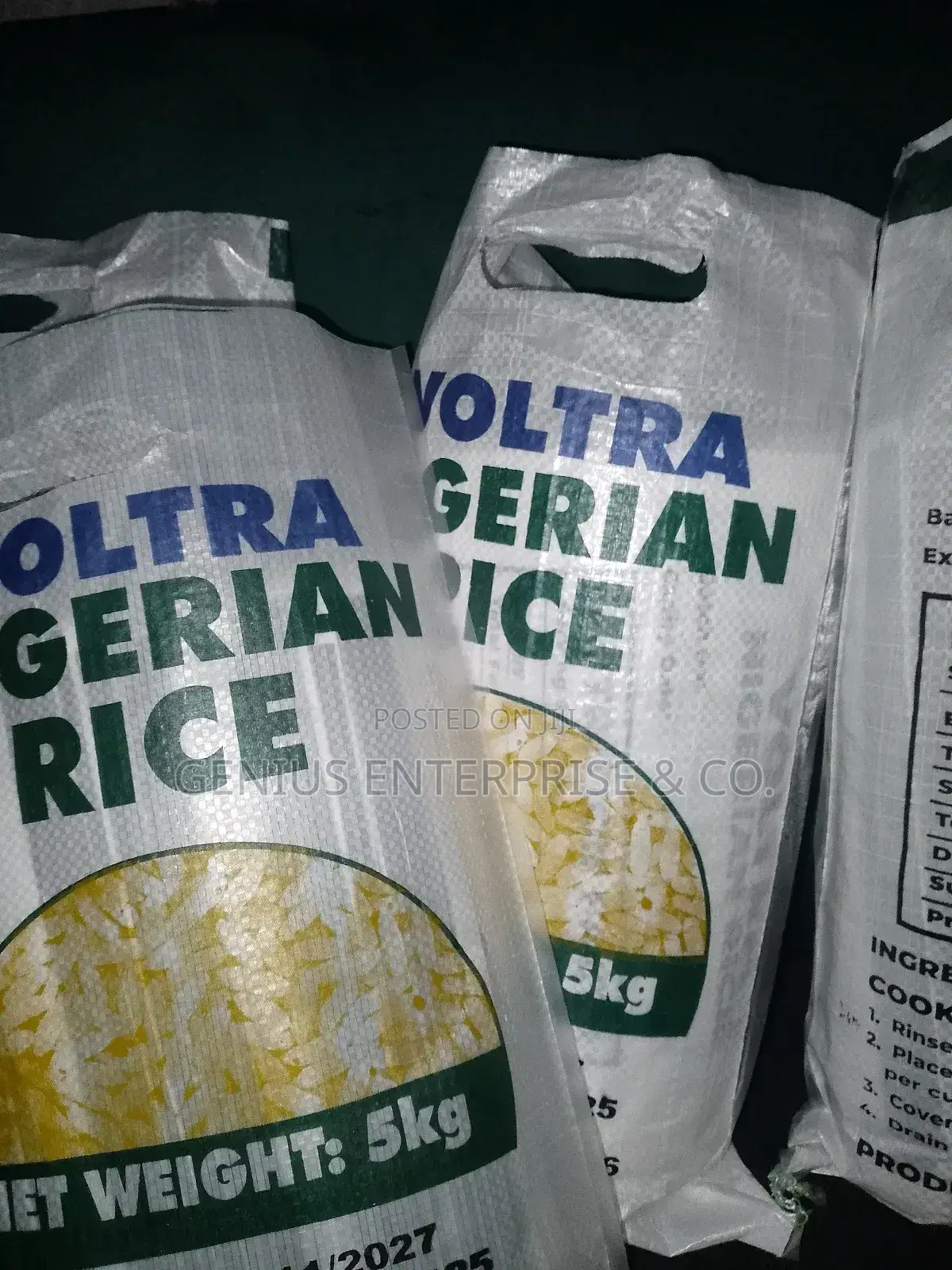 Printable Plain White Sacks in Laminated Woven Form. 5kg to 100kg