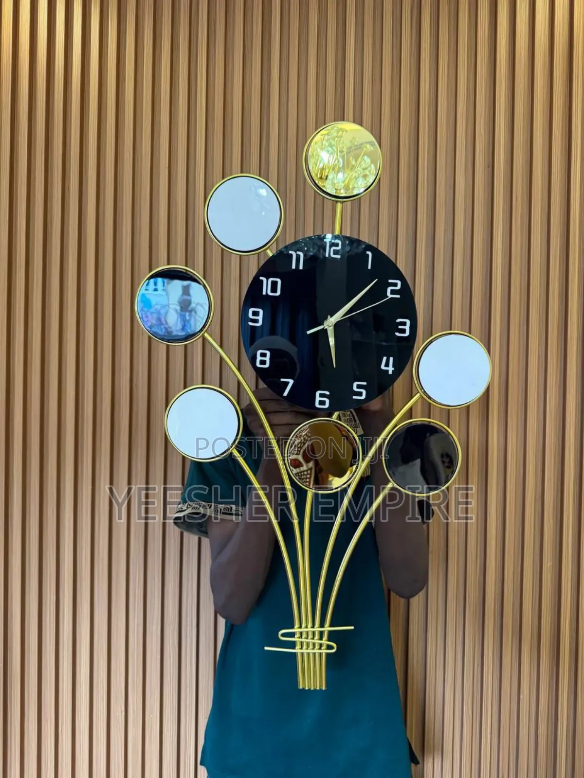 Luxury Metal Wall Clock Perfect For Upscale Homes