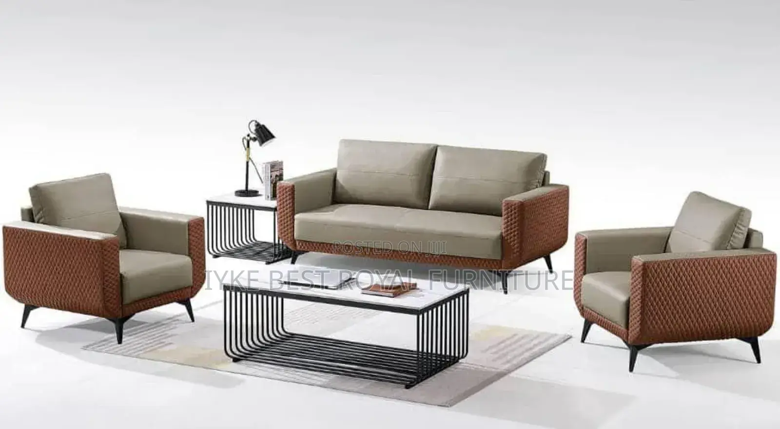 5seater Mini Sofa Chair Italian Leather