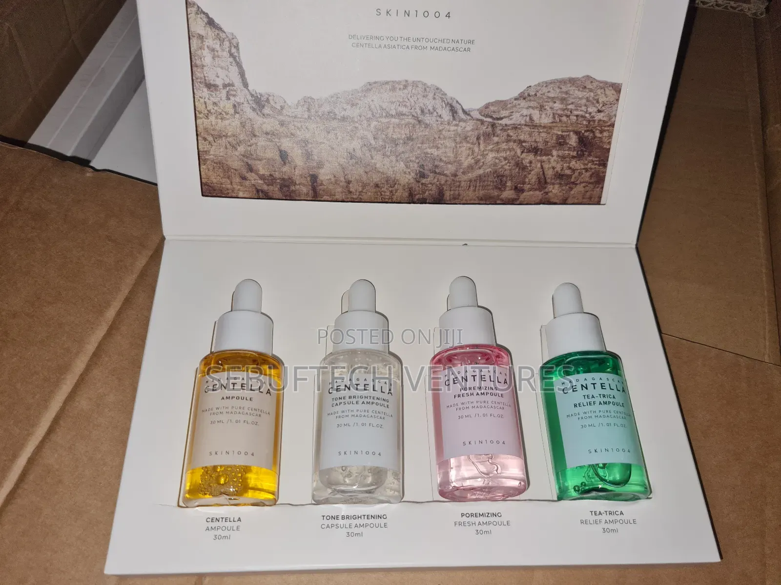Skin1004 Madagascar Centella Pack of 4 Ampoules Travel Kit