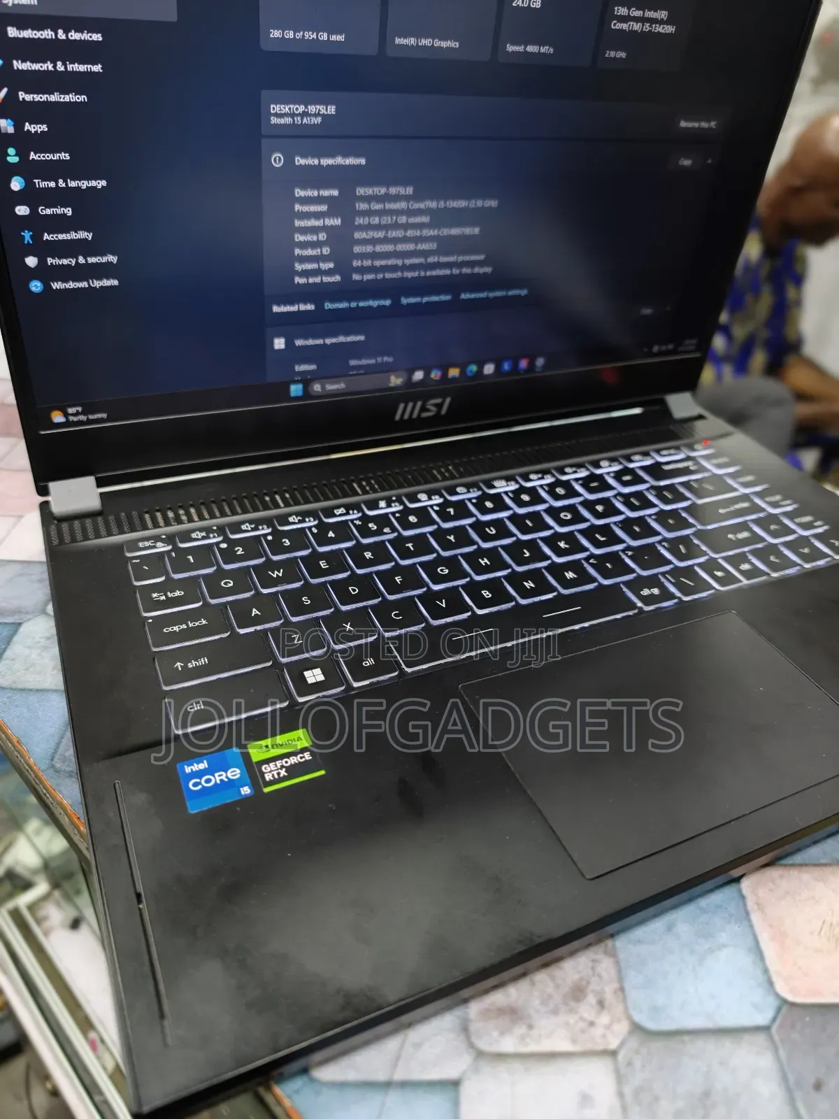 Laptop MSI GS66 Stealth 11UH 24GB Intel Core i5 SSD 1T