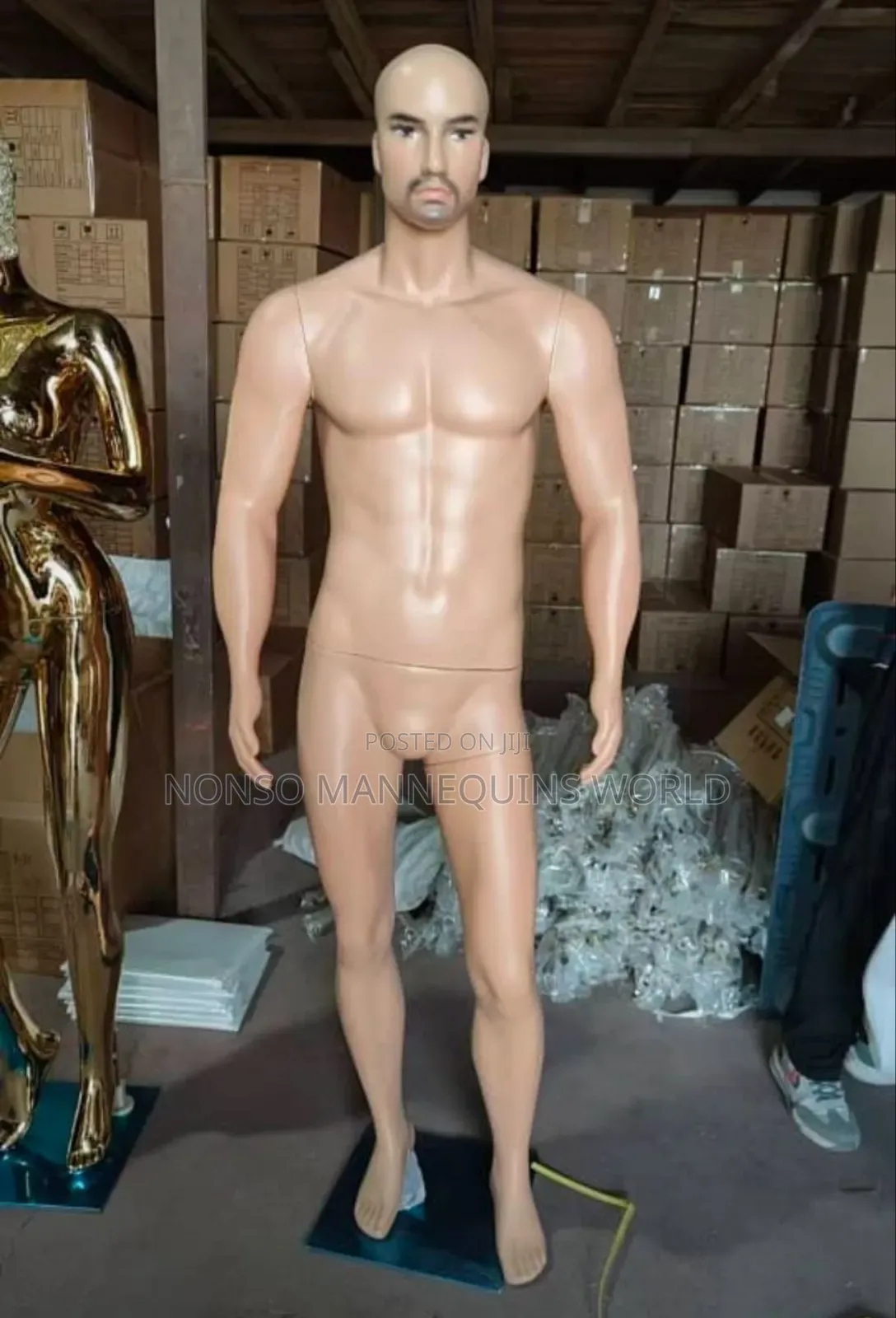 Bololo Head Male Plastic Full Body Display Mannequin