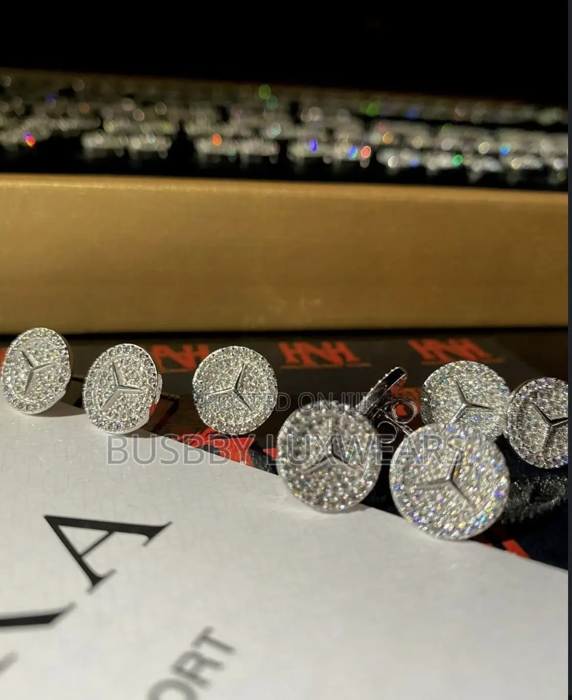 All Round Stoned VVS Moissanite Earrings