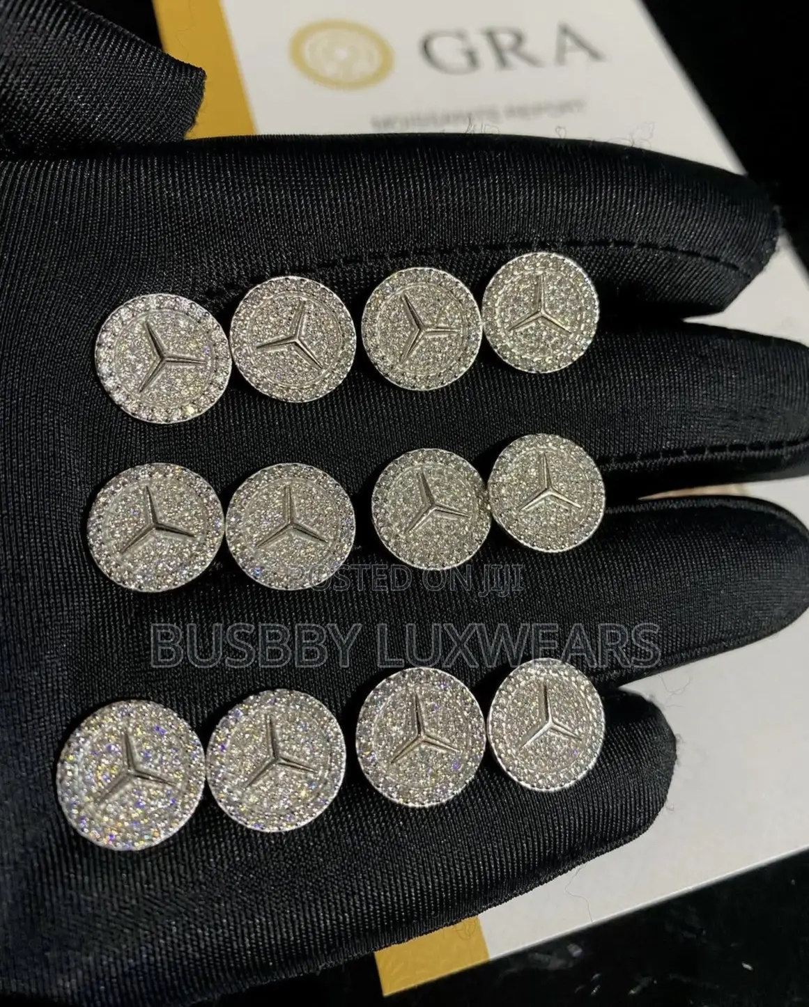 All Round Stoned VVS Moissanite Earrings