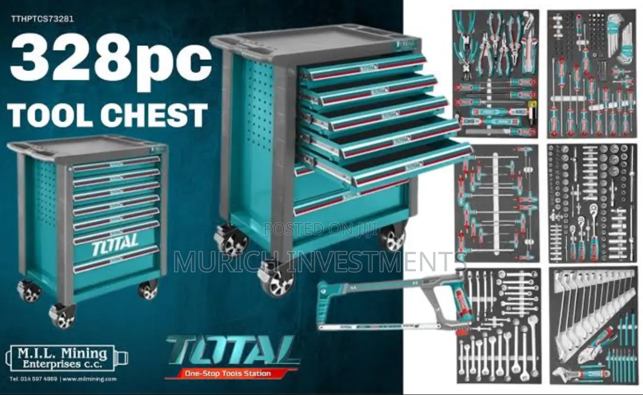 Total Industrial 328 PCS Tool Chest Set