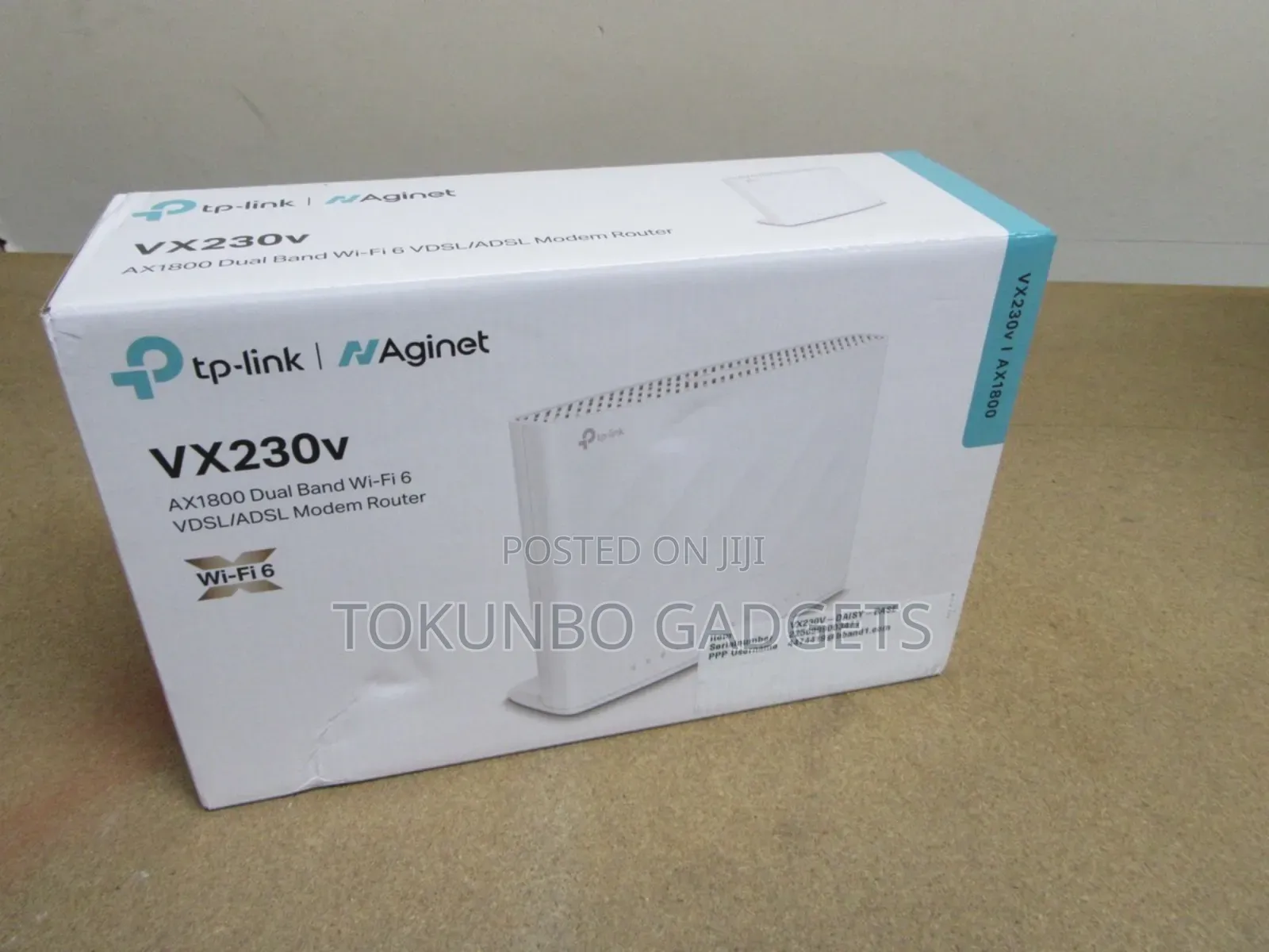 Tp-Link Aginet Vx230v Ax1800 Dual Band Wi-Fi 6 VDSL/Adsl Modem Router