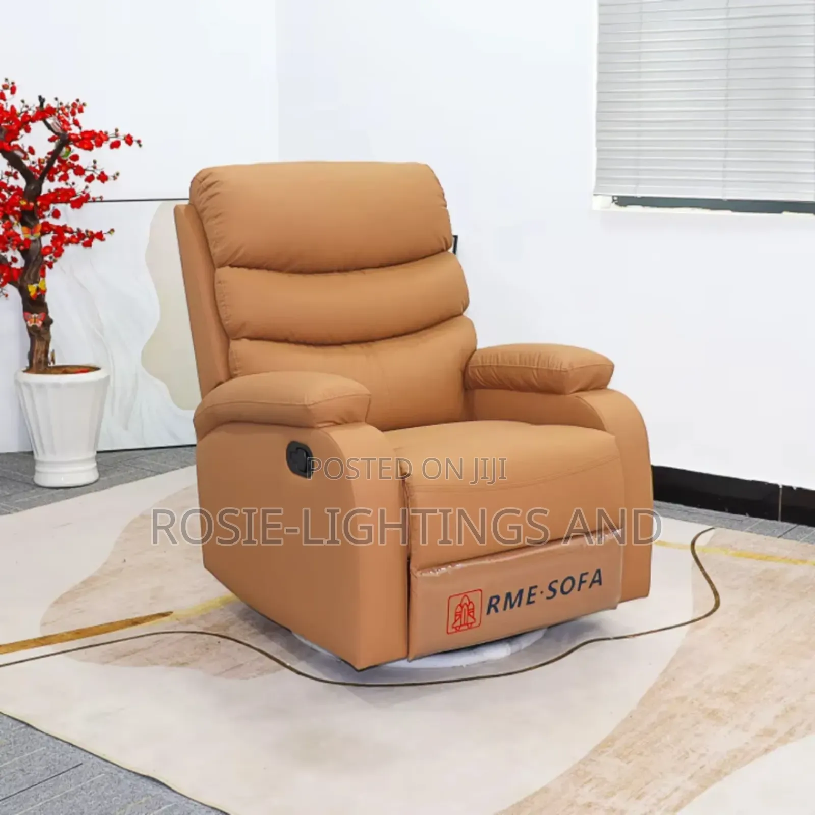 New Modern Executive Recline Leather Single Sofa Chair
