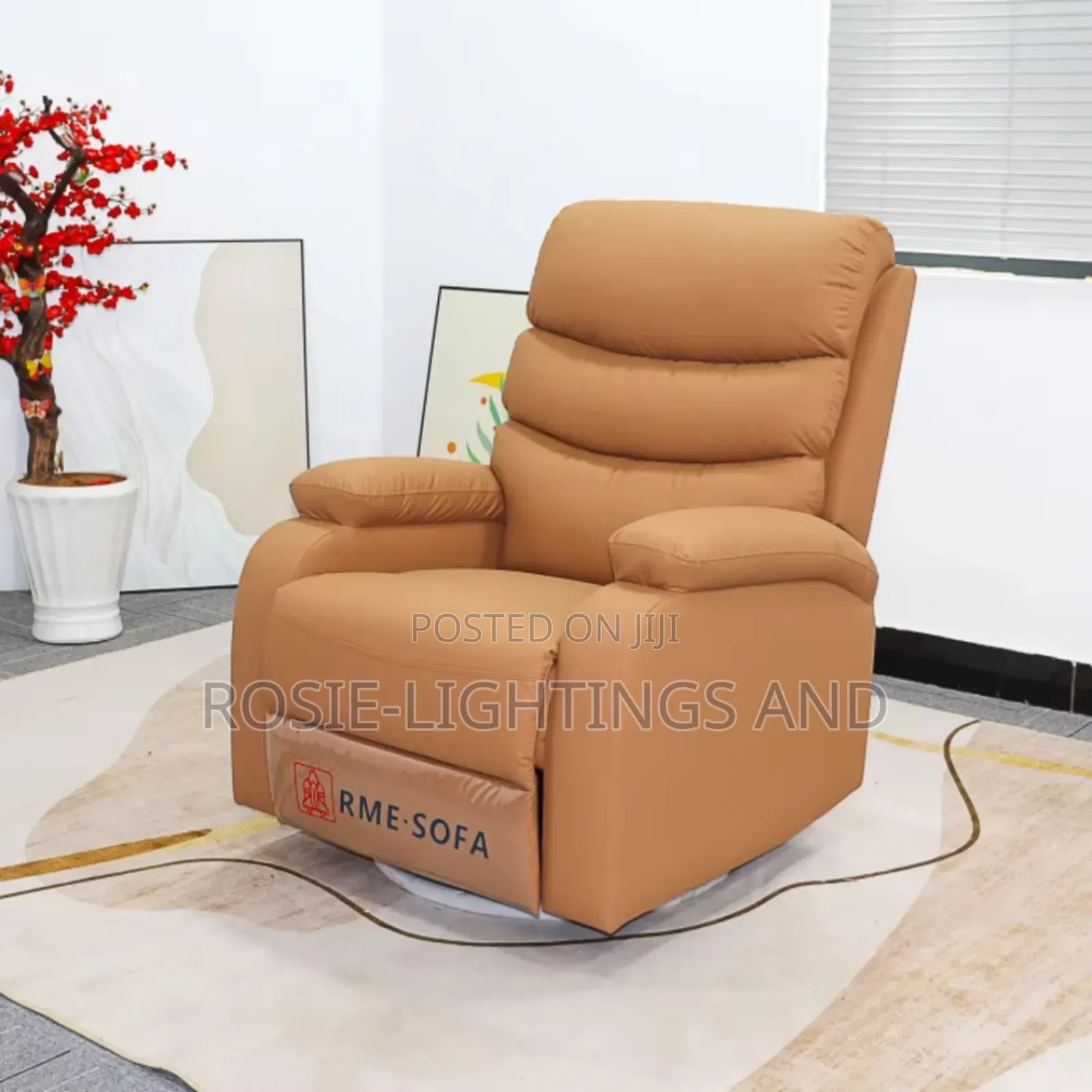 New Modern Executive Recline Leather Single Sofa Chair