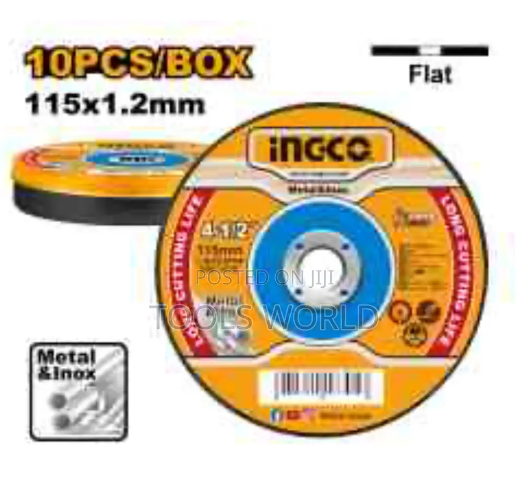 Ingco 115mm (4-1/2”) Abrasive Metal Cutting Disc Set – 10pcs/Set