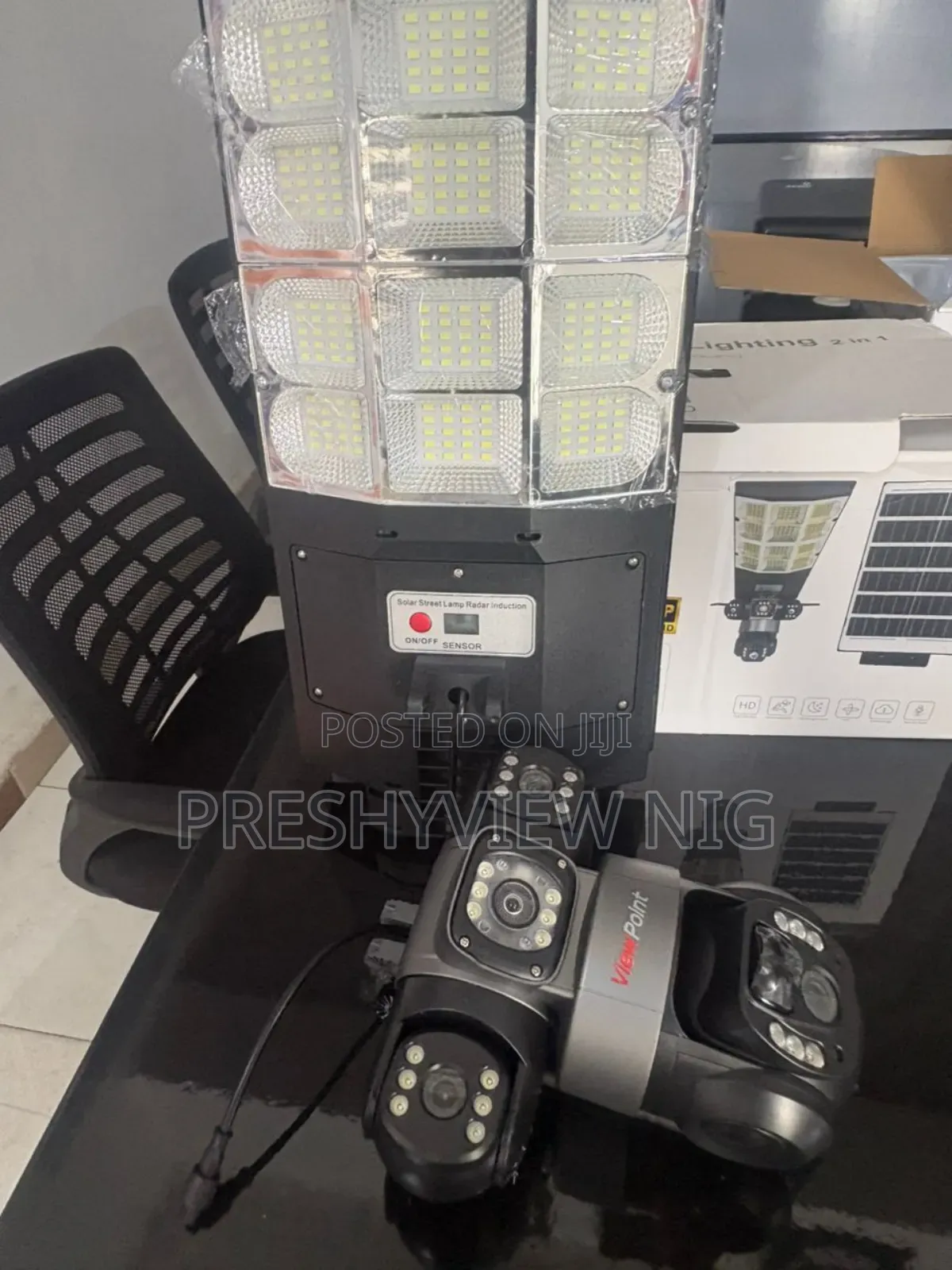 Wireless Streelight Triple Lens