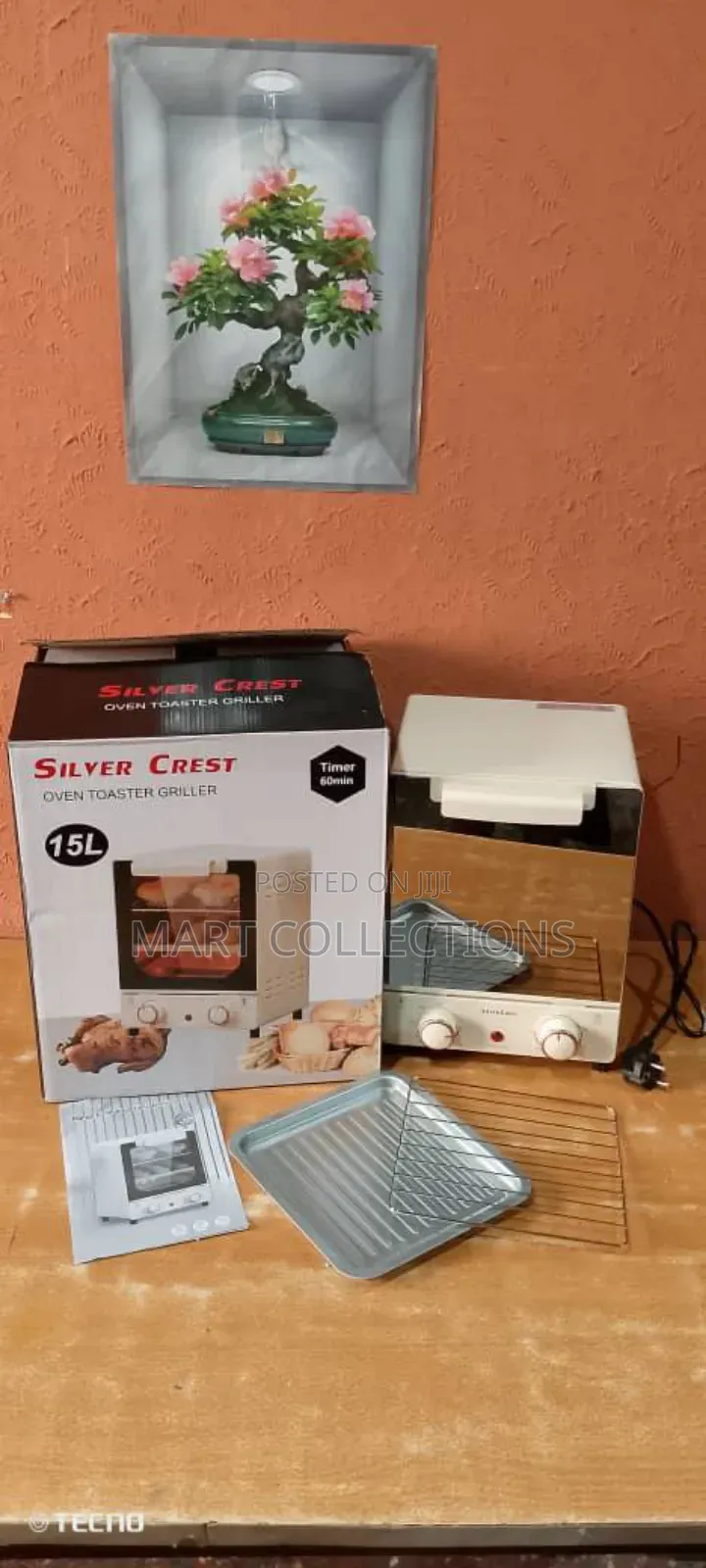 15l Silver Crest Electric Oven - 15 Litres Multifunctional Oven
