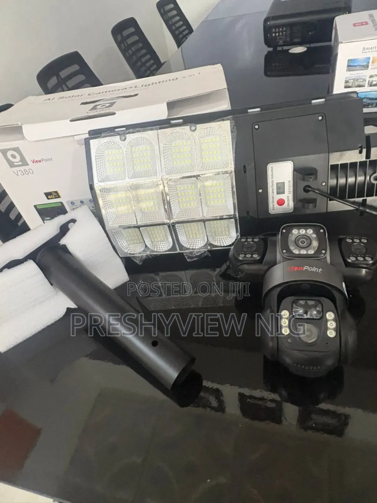 Solar Streelight Light Triple Lens Camera