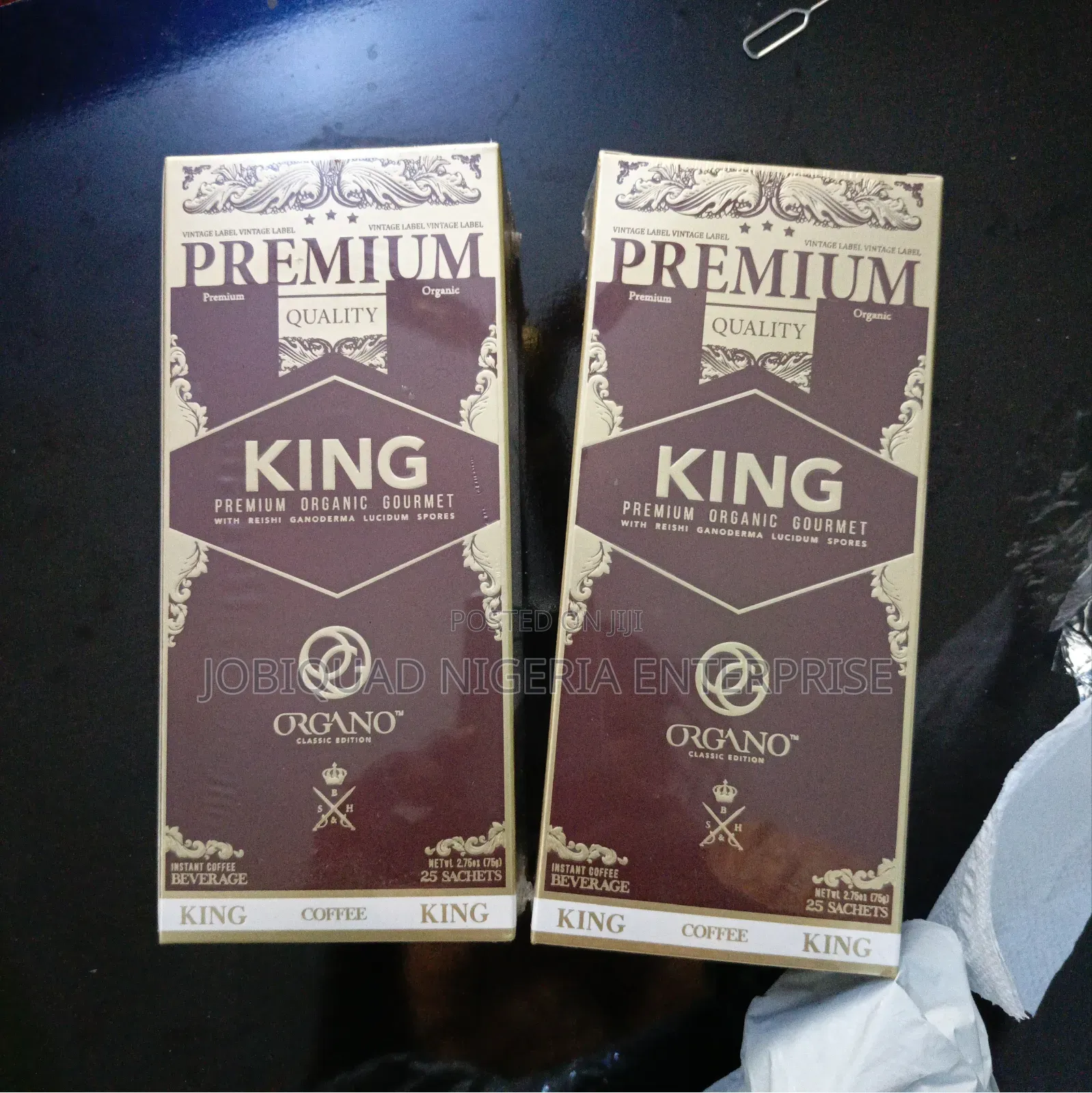 Organo King Of Coffee Infuse With Ganoderma Lucidum Spores 25 Sachets