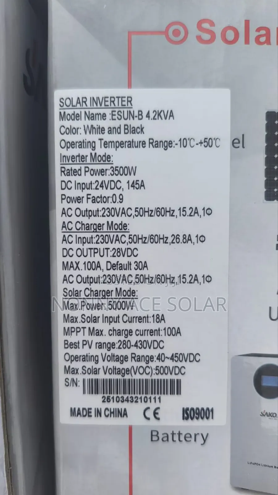 Sako 4.2kva 24v Hybrid Inverter