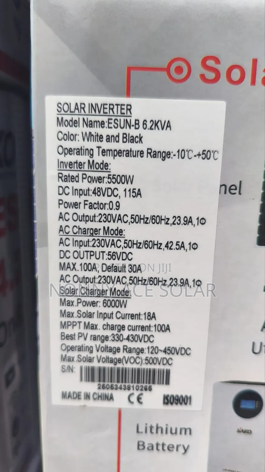 6.2kva 48v Sako Hybrid Inverter With High Voltage Control