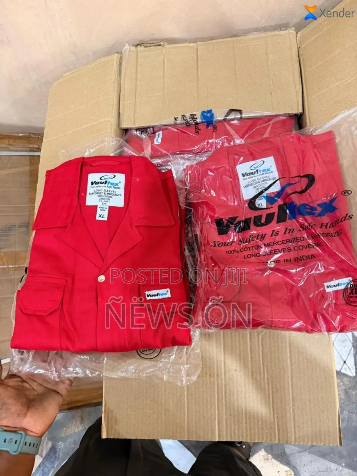 Vaultex Red Coverall
