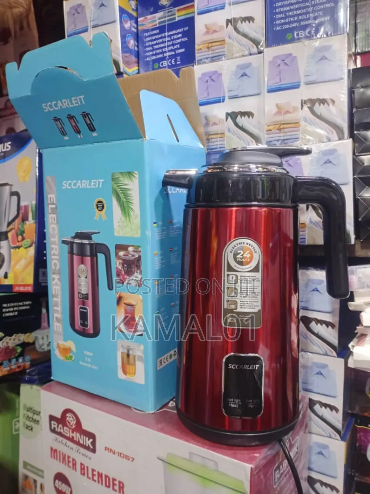 Scarlett 2.3l Electric Heater Jug Vaccum Jug