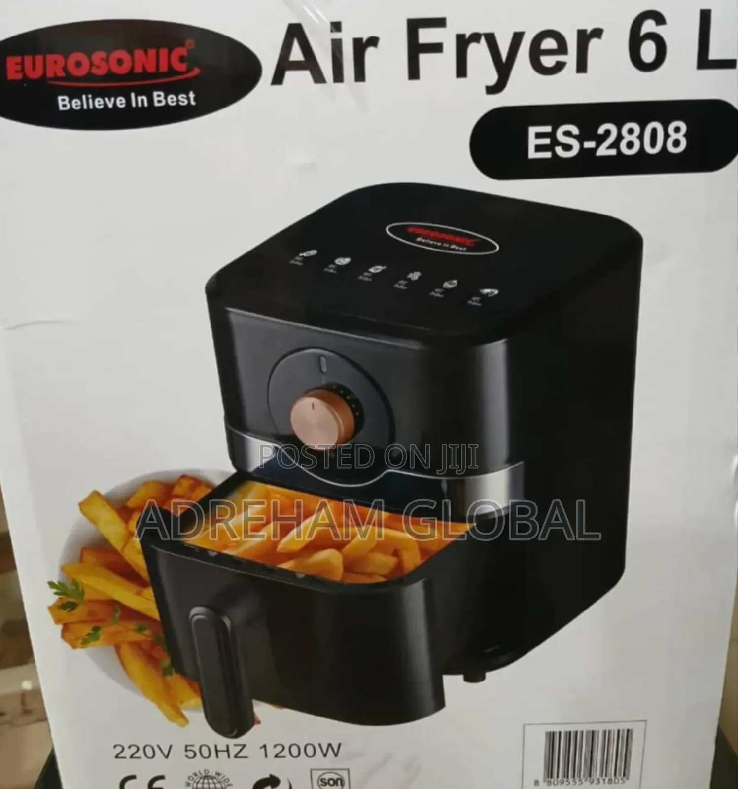 Eurosonic 6l Air Fryer, 1200w