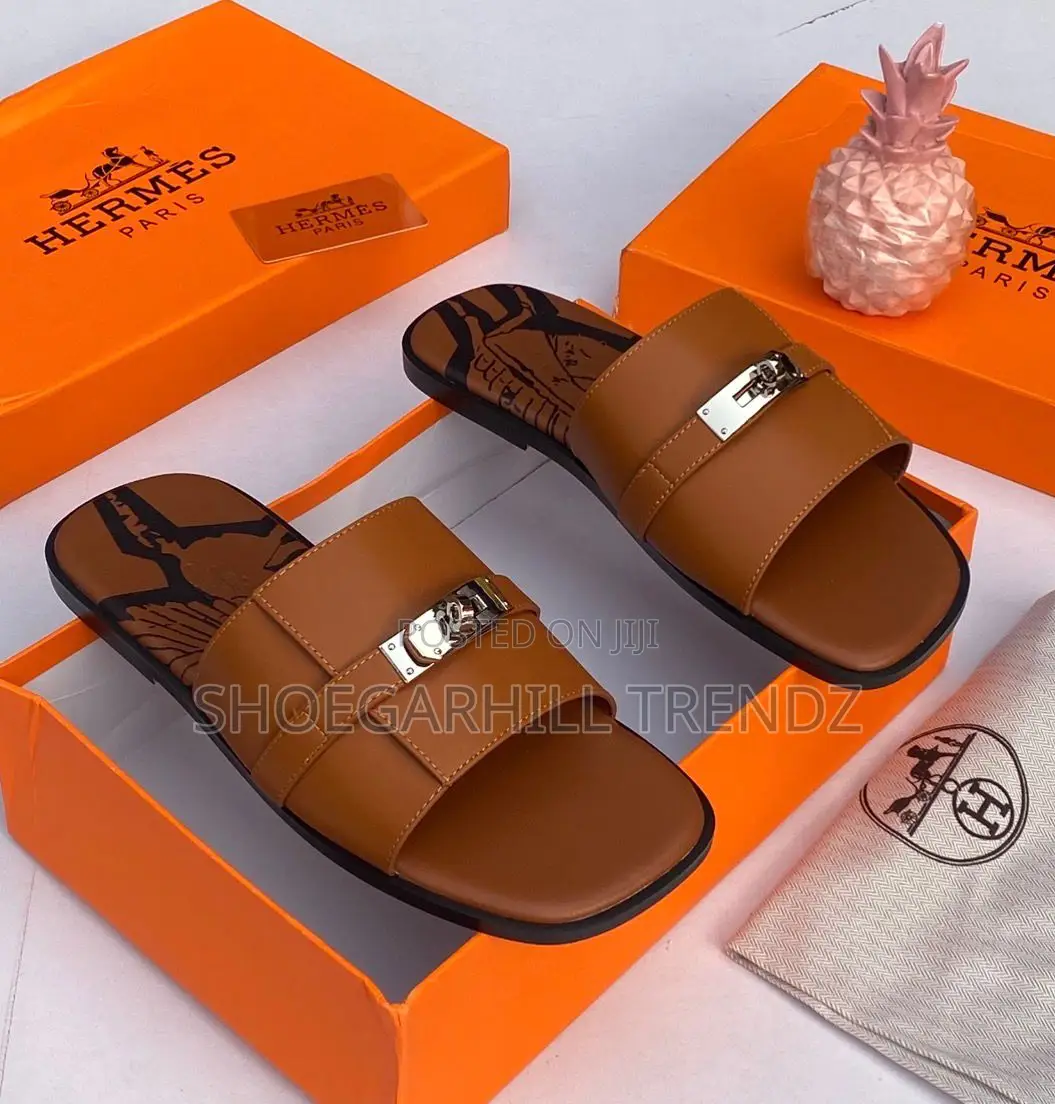 Hermes Men's Palm Slippers