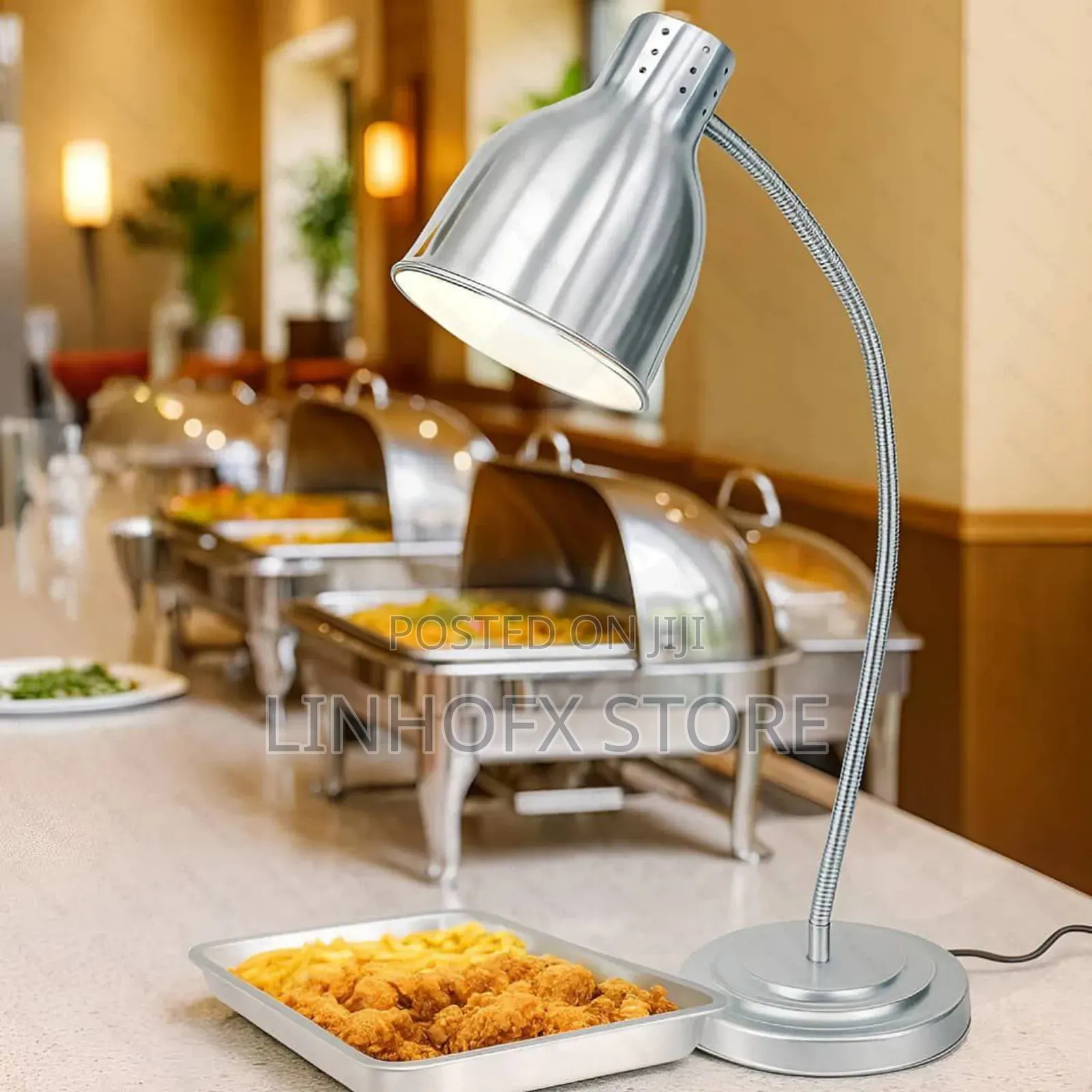 Stainless Steel Electric Food Warming Desktop Buffet Lamp
