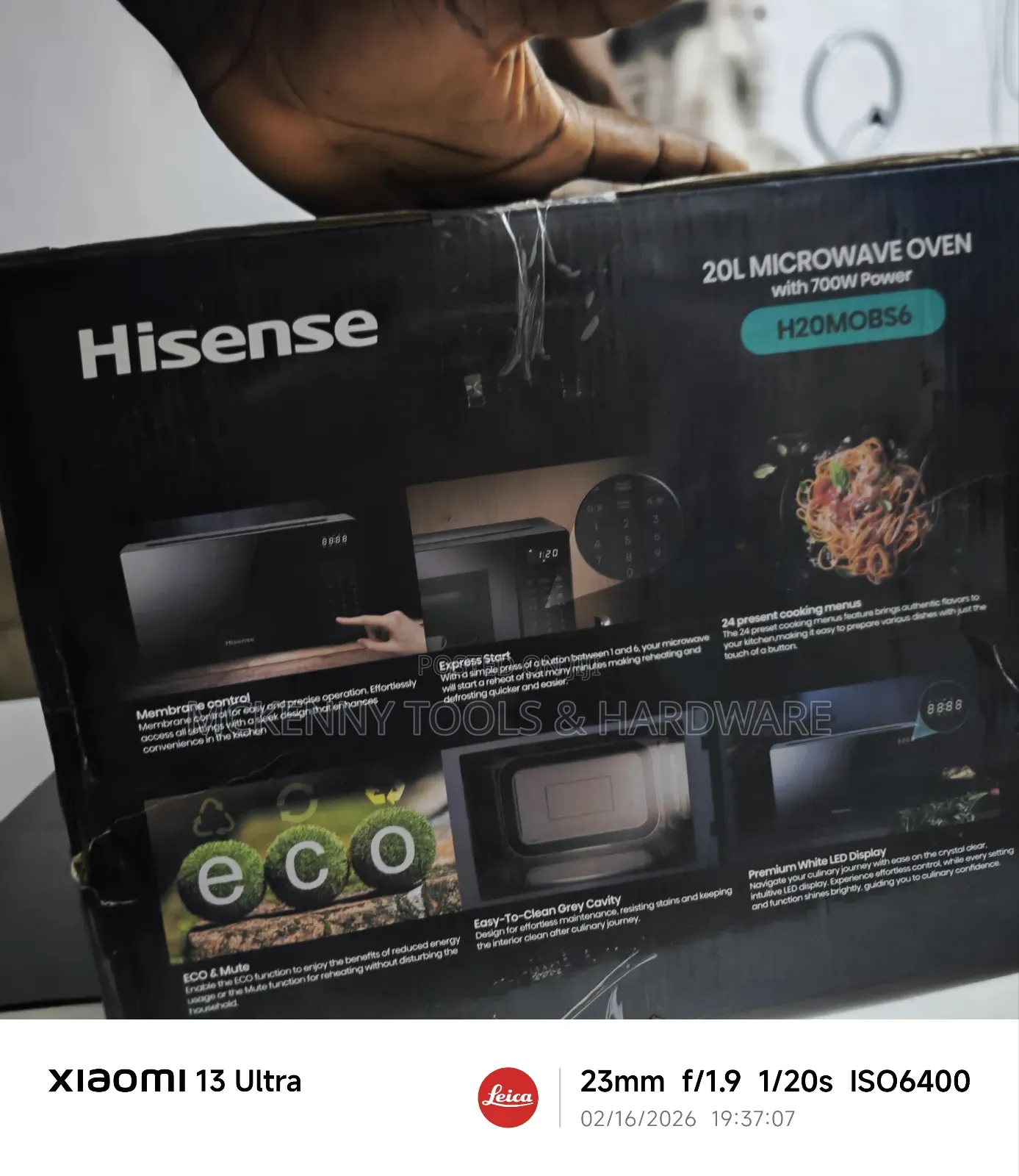 Hisense 20l Microwave Oven, Model H20mobs6