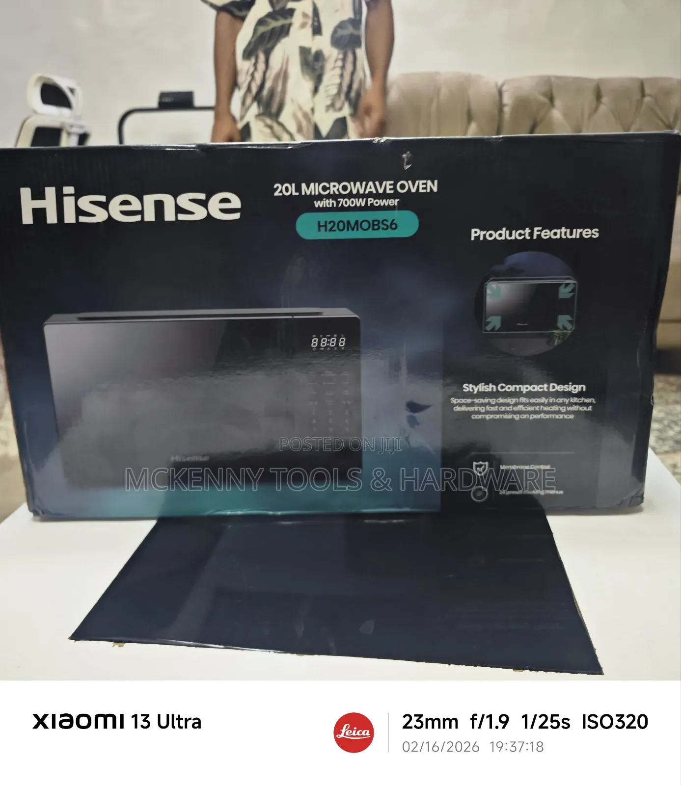 Hisense 20l Microwave Oven, Model H20mobs6
