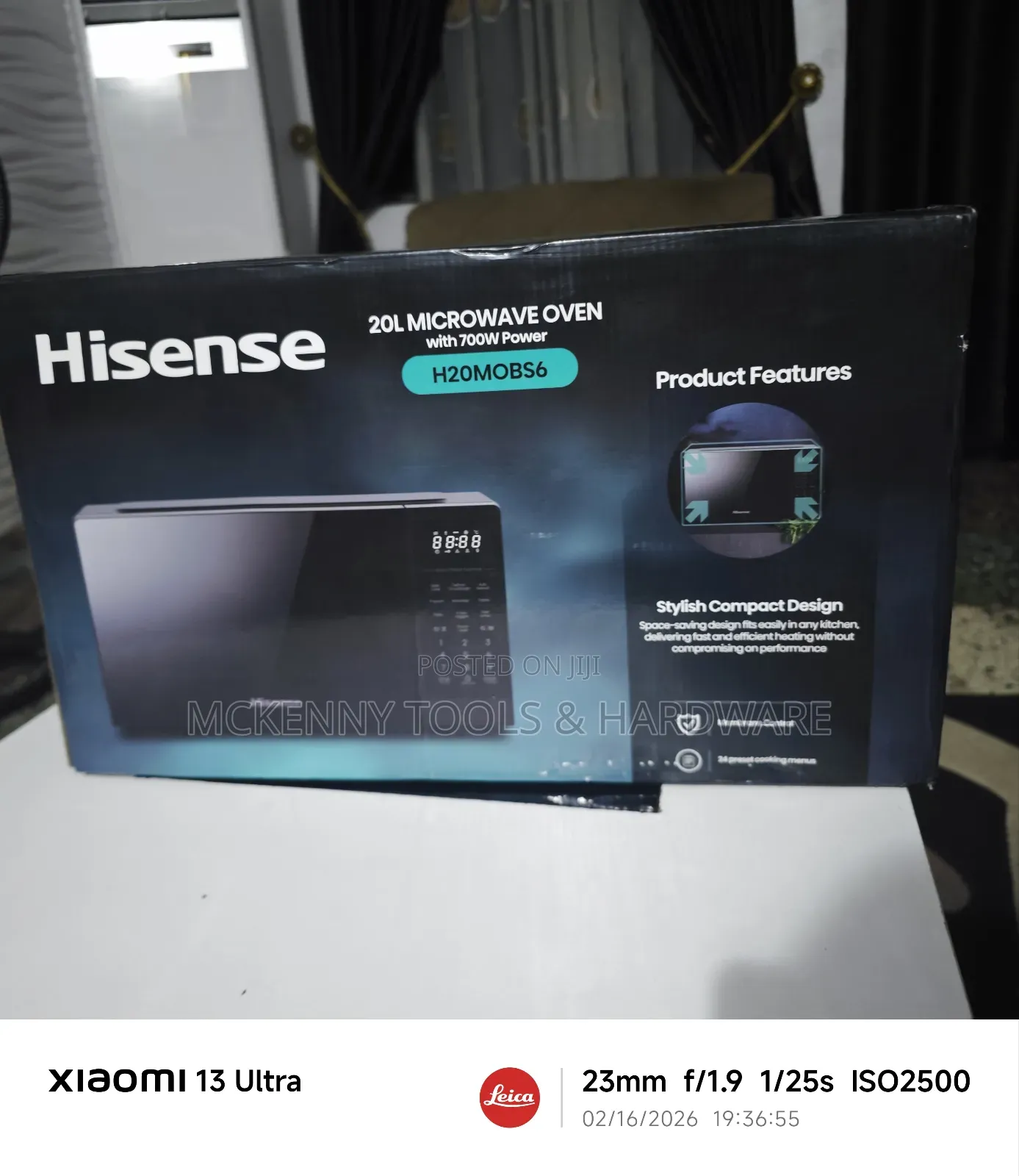 Hisense 20l Microwave Oven, Model H20mobs6