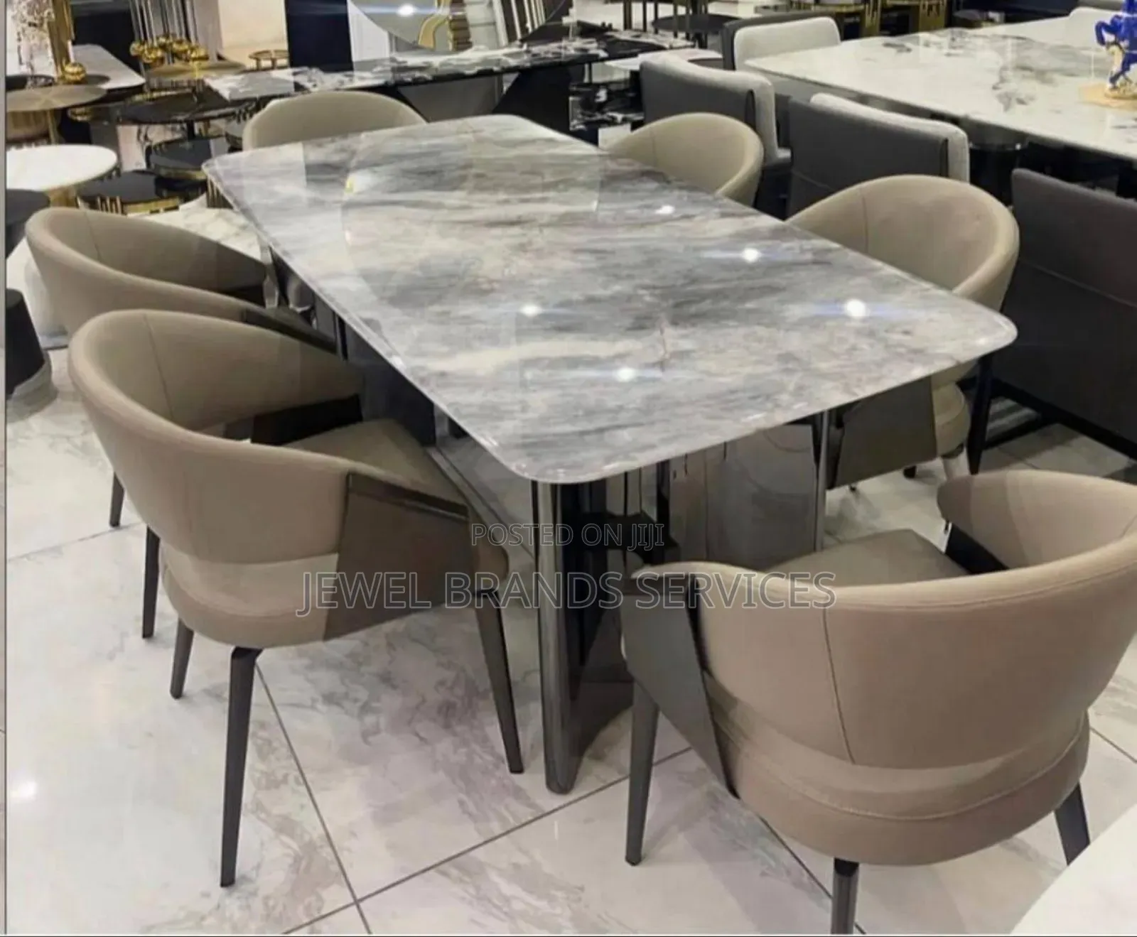 Luxury 6 Seater Marble Dining