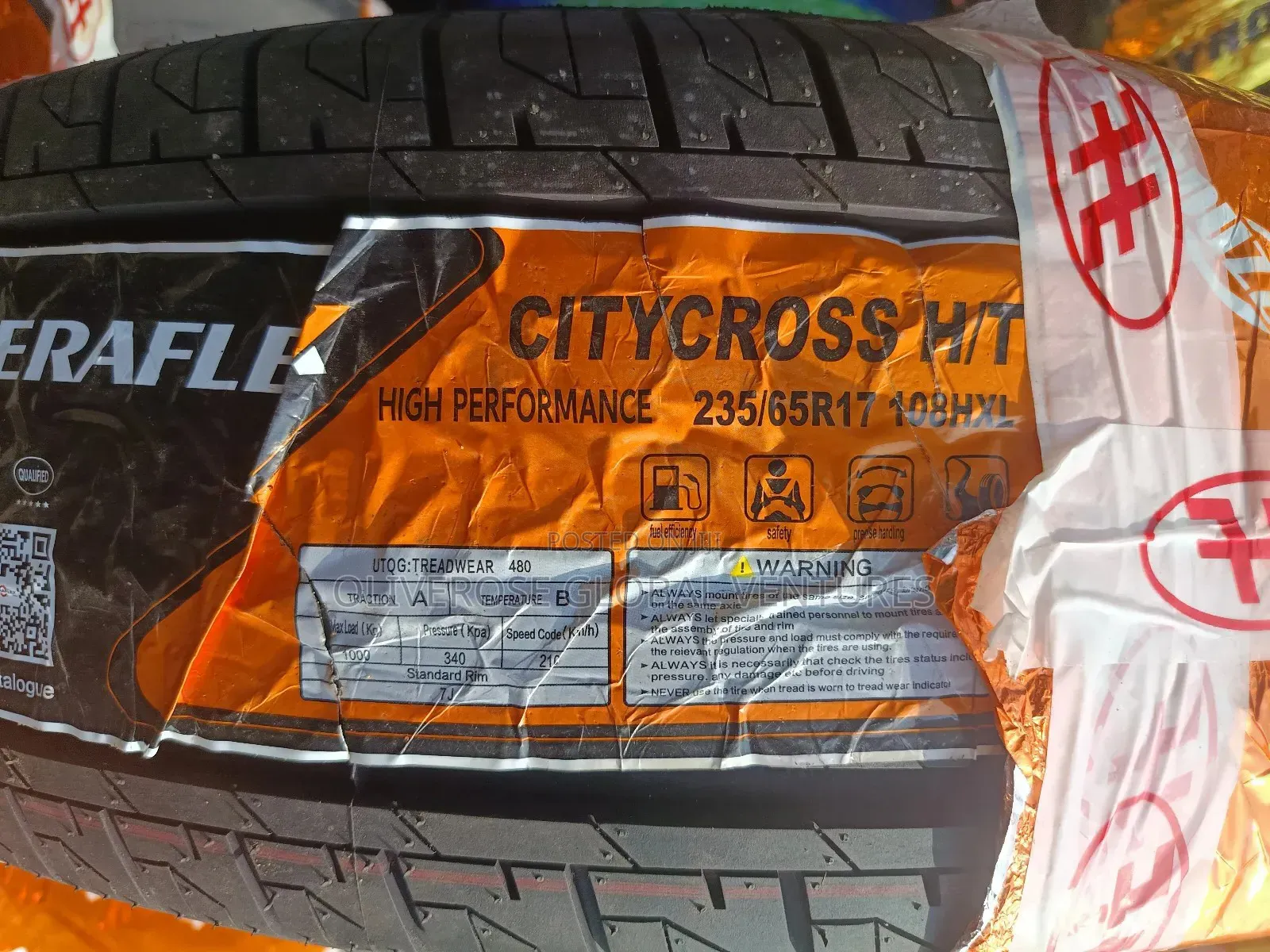 235/65/17 Tyre for Sienna,Lexus, Acura