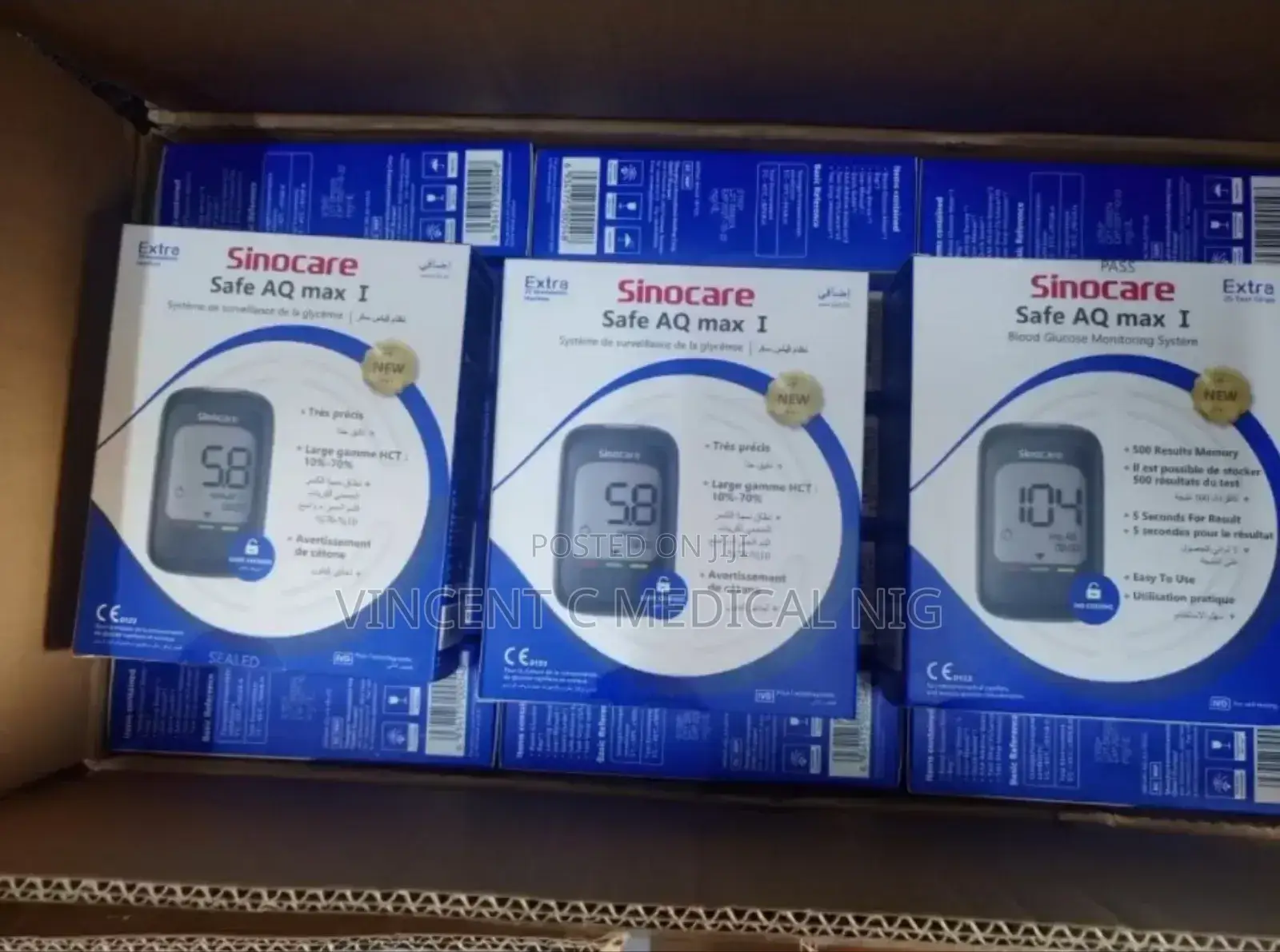 Sinocare Safe Aq Max 1 Blood Glucose Meter