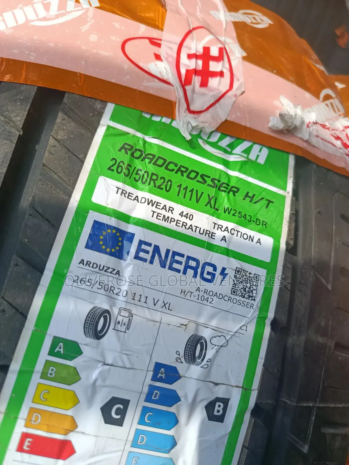 265/50/20 Tyre for Prado, Land Cruiser, Mercedes,Lexus
