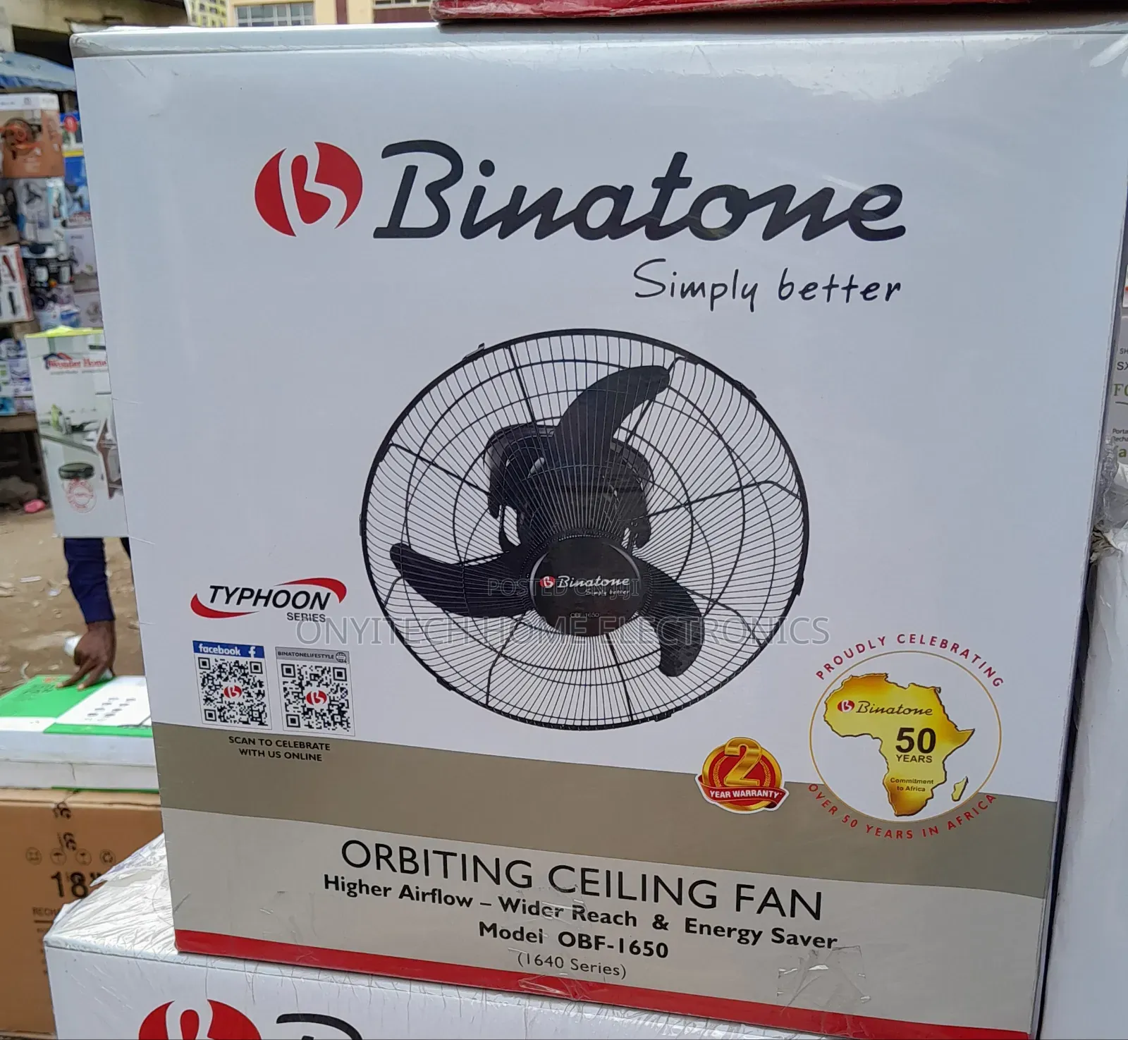 16 Inches Binatone Orbit Ceiling Fan[Obf-1650]