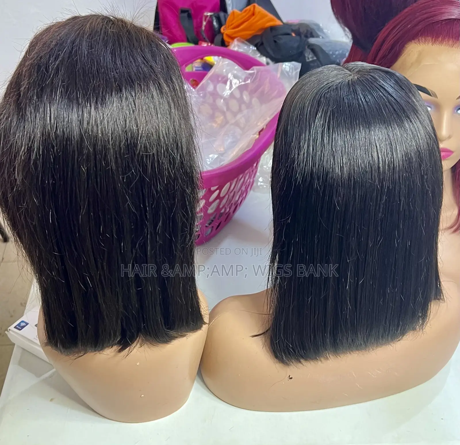 12 Inches Natural Color Lace Frontal Wig Straight Glueless