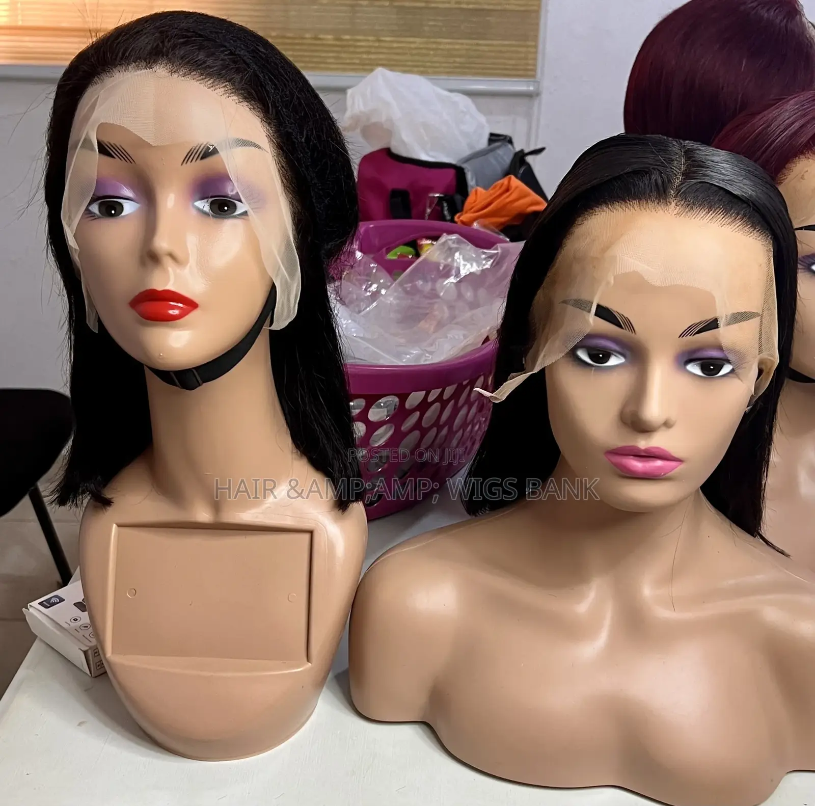 12 Inches Natural Color Lace Frontal Wig Straight Glueless