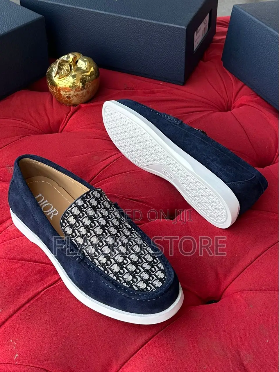 Original Christain Dior Suede Loafers Shoes