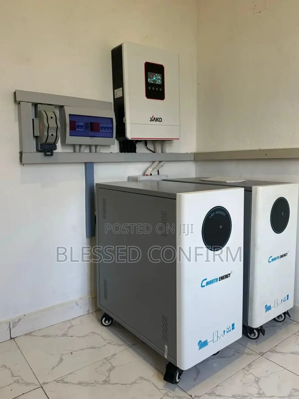 11kva Solar Hybrid Inverter With 30kwh Lithium Battery Installation