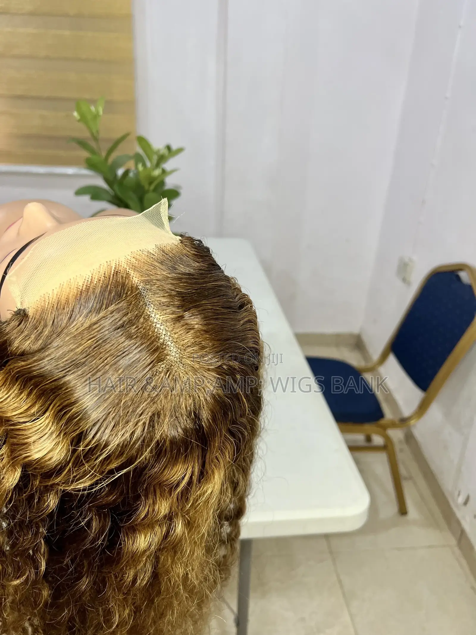 Deep Wave Human Hair Closure Wig- Piano Color