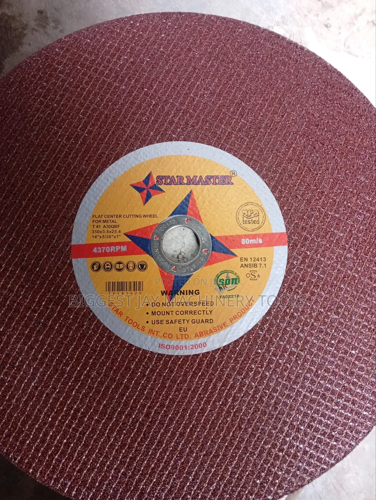 Cutting Wheel 14" Starmaster