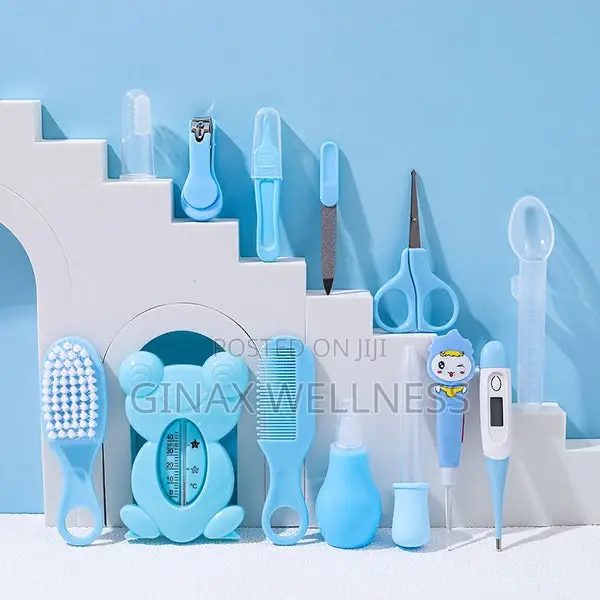 13-Piece Baby Grooming and Care Kit With Travel Pouch
