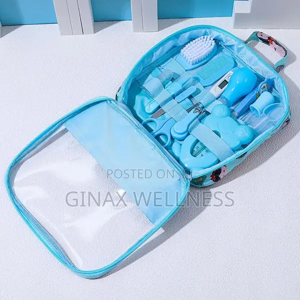 13-Piece Baby Grooming and Care Kit With Travel Pouch