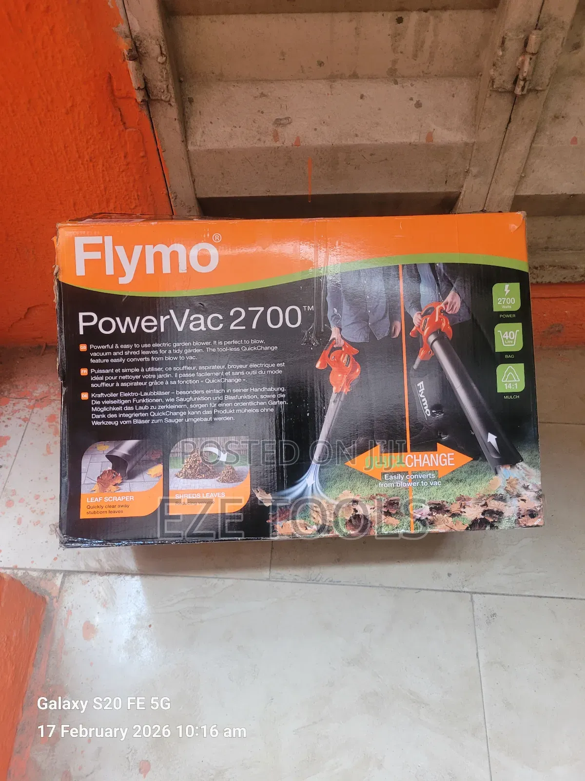 Flymo 3in1 Electric Vacuum Blower
