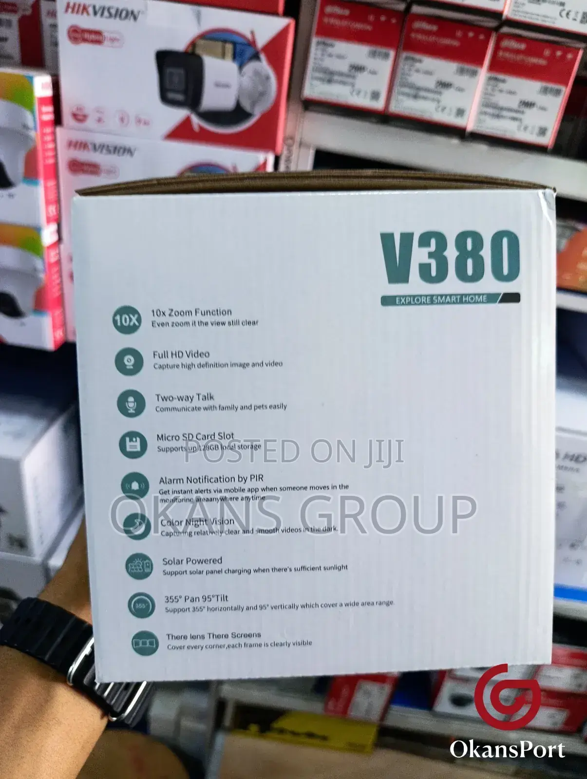 T30 V380 Intelligent Solar PTZ Camera Triple-Lens 4g Wifi 360 Coverage