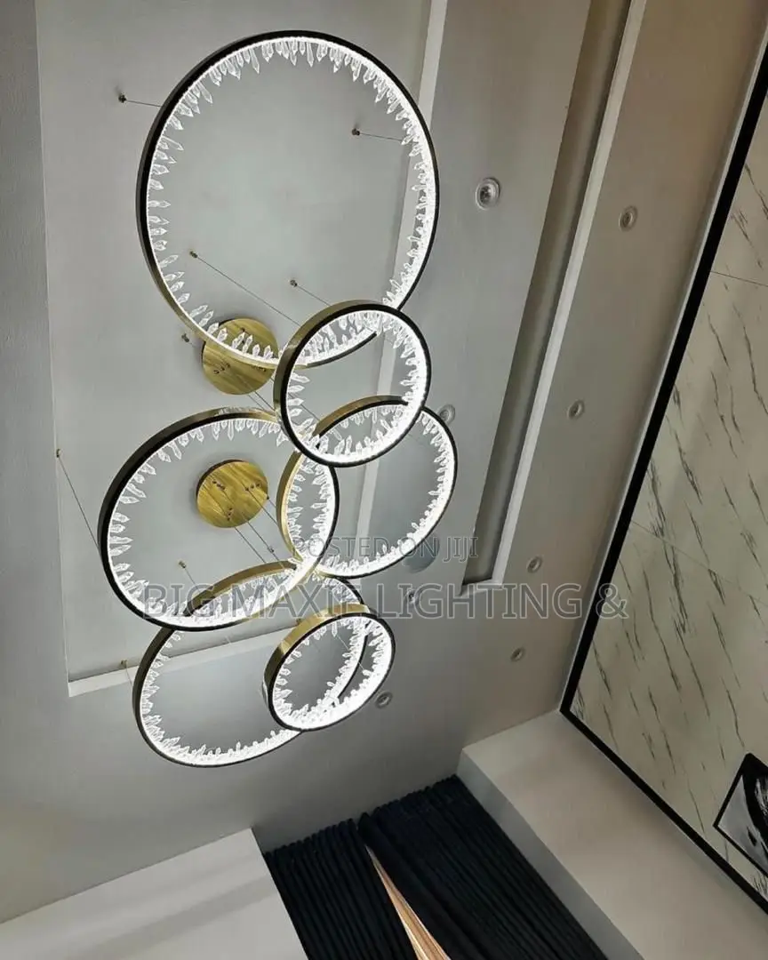 Luxury Three Rings Living Room Chandelier
