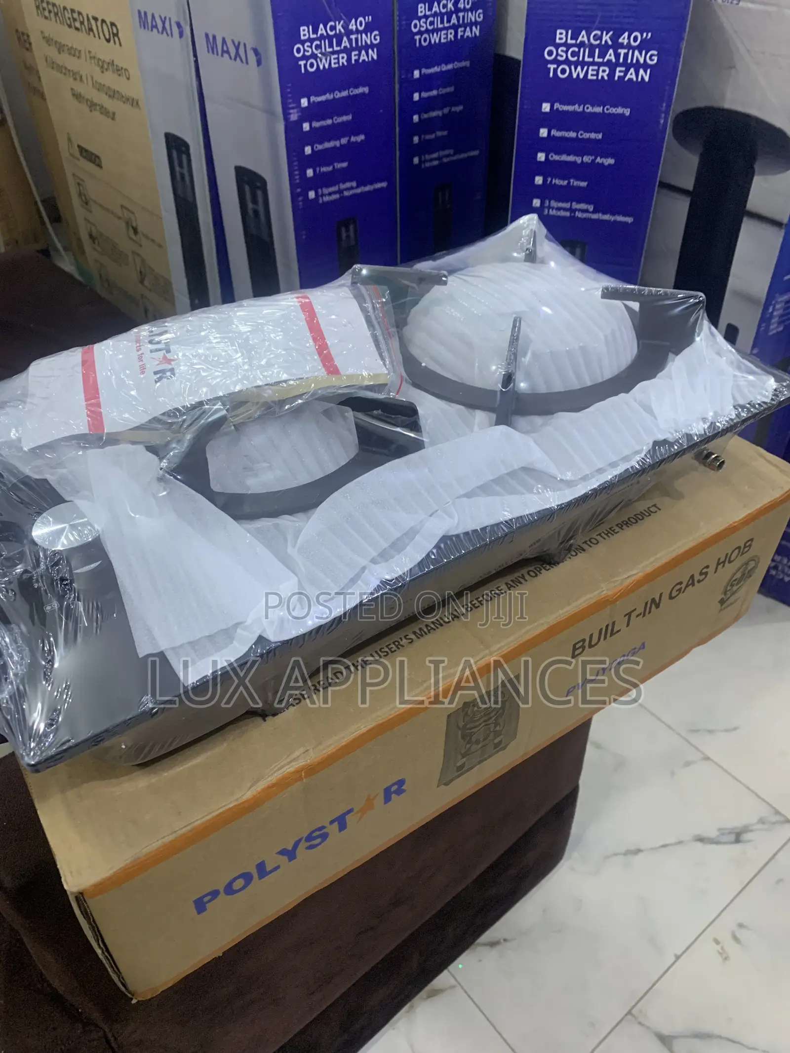 Polystar Inbuilt Gas Hob – 2 Burner Luxury Edition