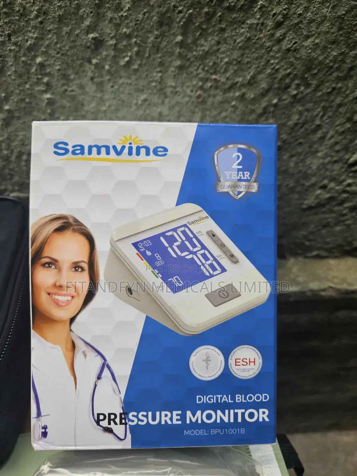 Samvine Digital Blood Pressure Monitor, Model Bpu1001b.