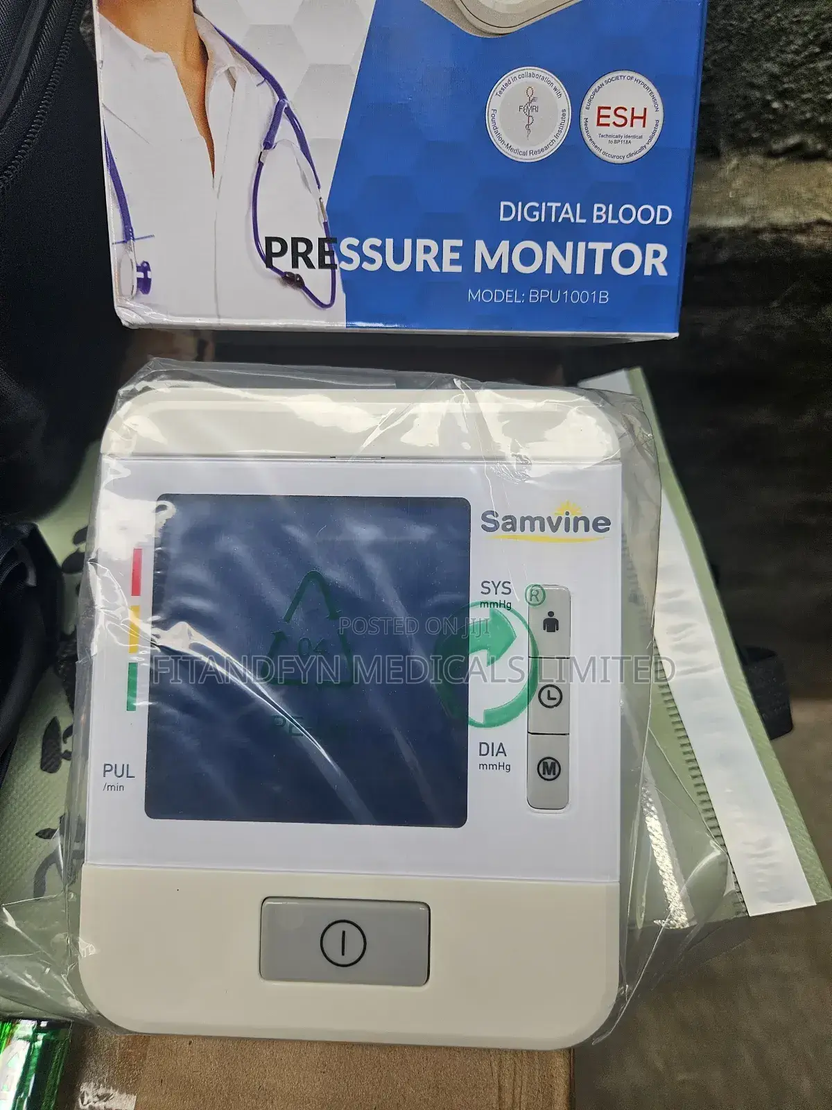 Samvine Digital Blood Pressure Monitor, Model Bpu1001b.