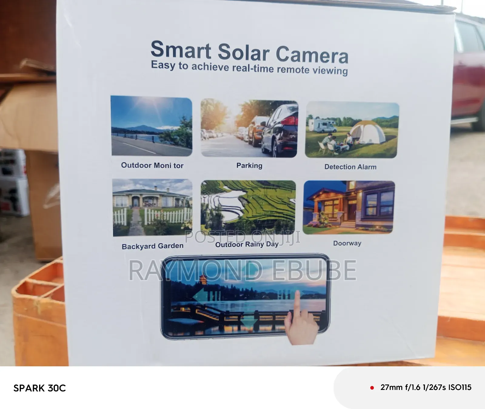 Solar Triple Lens Camera Outdoor Solar